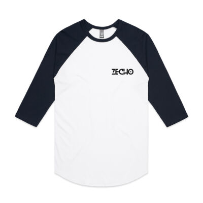 Zecho Sk8 Black - AS Colour - 3/4 Raglan Baseball Sleeve Tee Thumbnail
